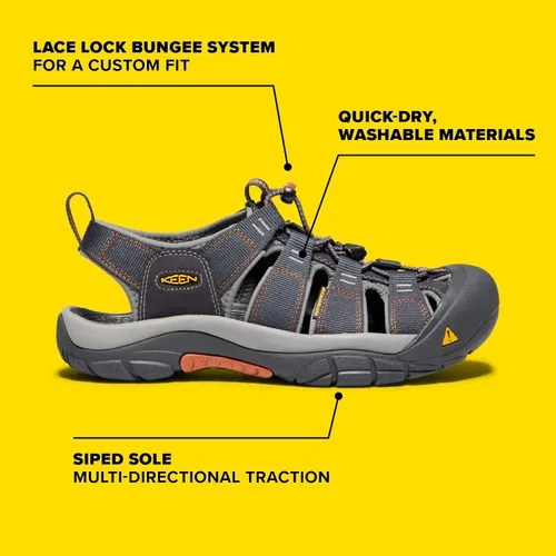 Miniatura 2 de KEEN Sandalias de agua Newport H2 con punta cerrada para hombre, Negro