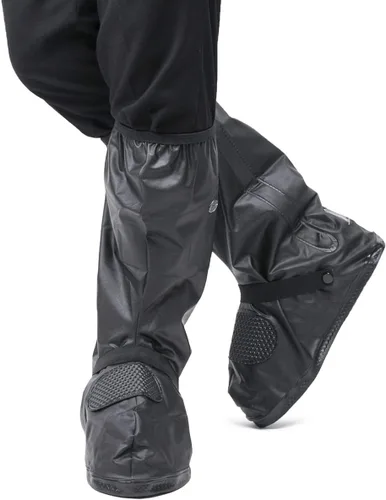 DJZSSXLW - Fundas impermeables para zapatos de lluvia y nieve, botas de motocicleta para mujeres y hombres, color negro (XL)