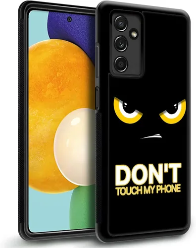 Miniatura 2 de CARLOCA Funda compatible con Samsung Galaxy A13 5G, diseño de Angry Dont Touch My Phone para niñas y niños, a prueba de golpes, antiarañazos