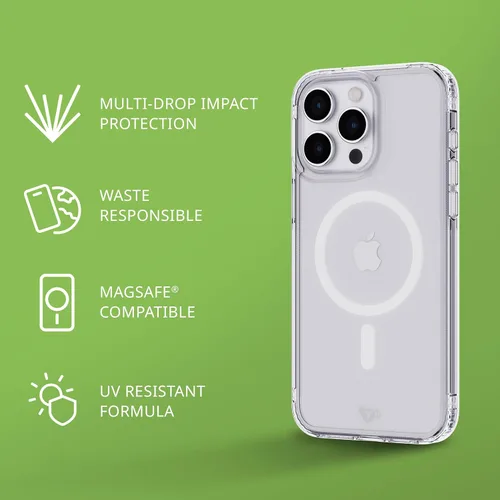 Miniatura 3 de tech21 Evo - Funda transparente para iPhone 15 Pro Max, compatible con MagSafe, funda de protección contra impactos, transparente