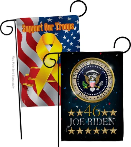 Bandera de Biden Harris con el presidente de Estados Unidos 46, bandera de jardín Patriótico, partido de té republicano demócrata de Estados Unidos,