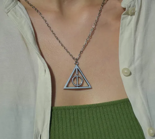 Miniatura 5 de GetMoving Collar de tiempo, collar con colgante de Hallows para mujer