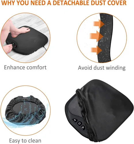 Miniatura 4 de Snailax Masajeador de pies Shiatsu con calor y masajeador de espalda con calor