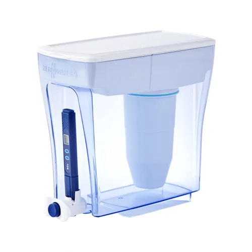 ZeroWater - Dispensador de filtro de agua de 5 etapas, listo para verter, 20 tazas de capacidad con filtro de agua de 0 TDS – Certificado IAPMO para