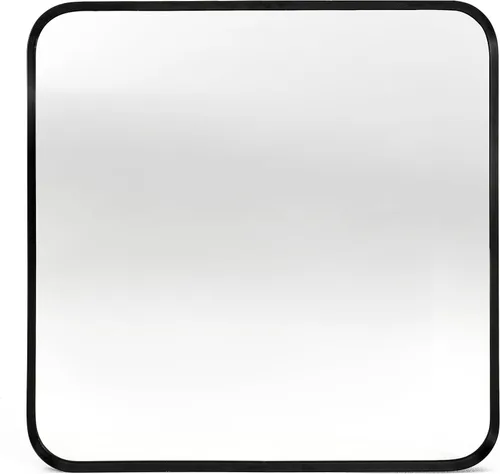 Miniatura 50 de Espejo de montaje en pared para baño, espejo rectangular de tocador rectangular con marco de metal negro cepillado (16 x 20 pulgadas, negro)