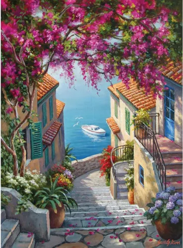 Miniatura 7 de Anatolian Puzzle - Ciclismo en Toscana, Rompecabezas de 1000 piezas, #1068