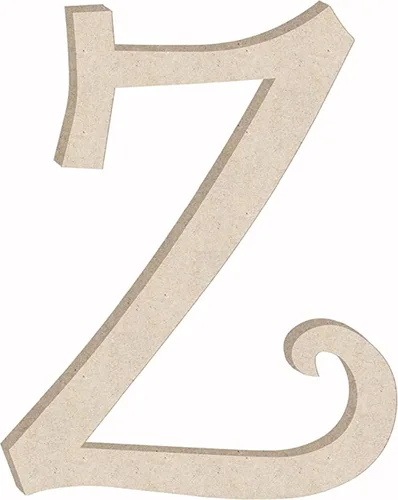 Miniatura 28 de Pequeña letra de madera de 2 pulgadas con forma de letra L para manualidades, decoración de letras sin terminar del alfabeto para niña, forma ABC