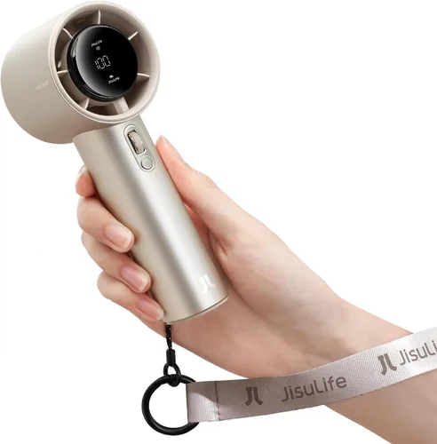 Miniatura 9 de JISULIFE Ventilador de mano Pro1 - Flujo de aire de próxima generación: 2 a 12 horas de tiempo de funcionamiento, ABS nacarado, resistencia Azul
