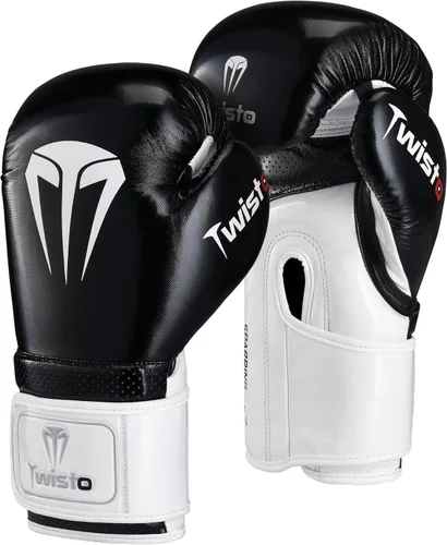 Twisto Guantes de boxeo – Guantes de entrenamiento profesional y entrenamiento para hombres y mujeres – Muay Thai, MMA, kickboxing, bolsa pesada,