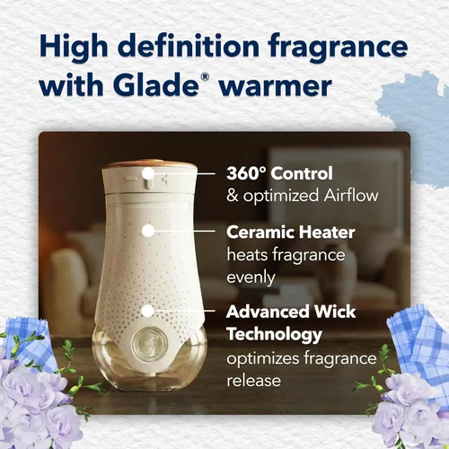Miniatura 7 de Glade PlugIns - Repuesto de ambientador, aceites esenciales y perfumados para el hogar y el baño, Clean Linen, 1.34 onzas líquidas, 2