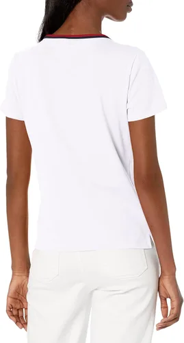 Miniatura 2 de Tommy Hilfiger Camiseta de algodón con logotipo gráfico para mujer