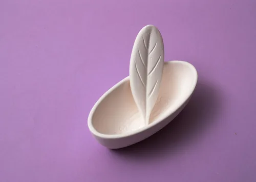 Miniatura 5 de Humidificador de cerámica curativa purificadora de aire con patrón de orquídea K-Flower (+ barra difusora de hojas 1 unidad) Relajación