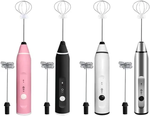 Miniatura 6 de Forart - Batidora de mano eléctrica, batidora de mano, juego de batidor de huevos, recargable por USB, 3 velocidades, mini mezclador eléctrico