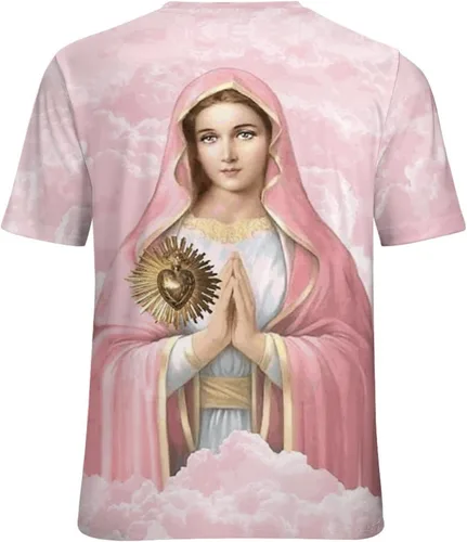 Miniatura 6 de Nuestra Señora de Guadalupe Virgen María Mujeres Mexicanas Camiseta con estampado completo