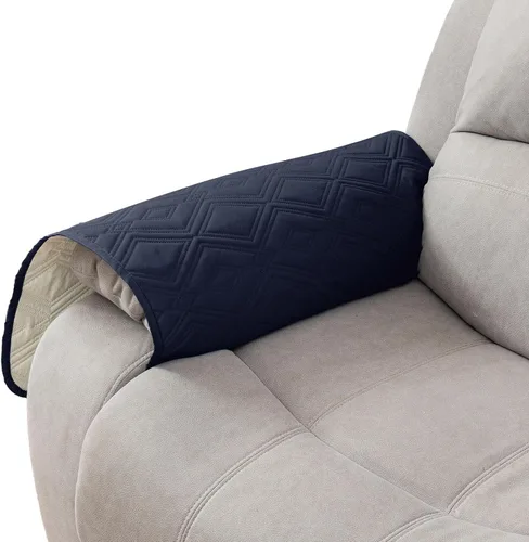 Miniatura 49 de Genina Juego de 2 Fundas de Reposabrazos para Sofá 100% Impermeables, Fundas para Reposabrazos de Sofá, Sillón, Protectores Antideslizantes
