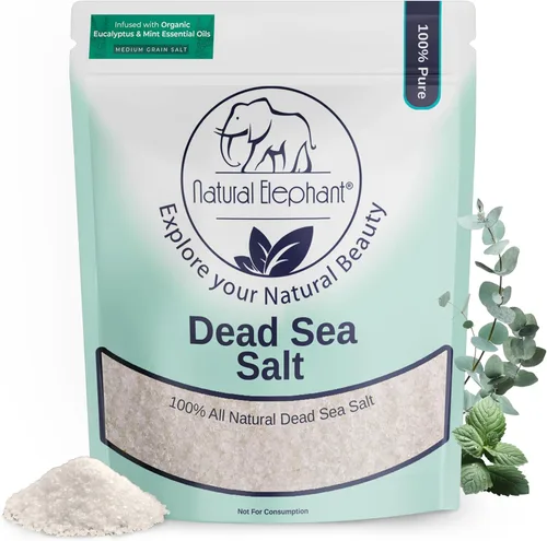 Miniatura 4 de Natural Elephant Sal de baño de lavanda del mar muerto y remojo de pies para relajarse y nutrir, 100% puro con aceite esencial de lavanda orgánico