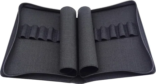 Miniatura 8 de Lanxivi KACO - Estuche para pluma estilográfica con 10 ranuras, impermeable, de lona, bolsa de exhibición, color negro