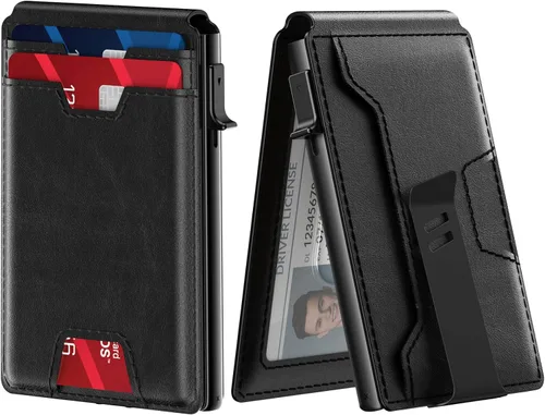 Miniatura 11 de typecase Cartera inteligente para hombre, Negro fibra de carbono