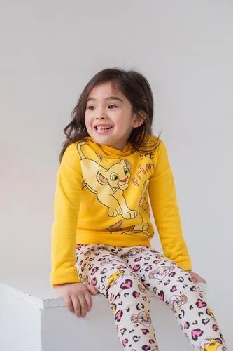 Miniatura 2 de Disney Lion King Simba - Sudadera con capucha y forro polar cruzado para niñas