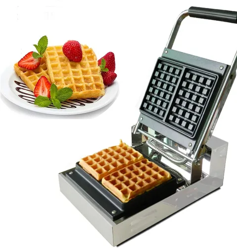 Miniatura 8 de Máquina de gofres belga de 1200 W, platos de cocina antiadherentes, máquina de gofres con control de temperatura ajustable, gofres belgas grandes