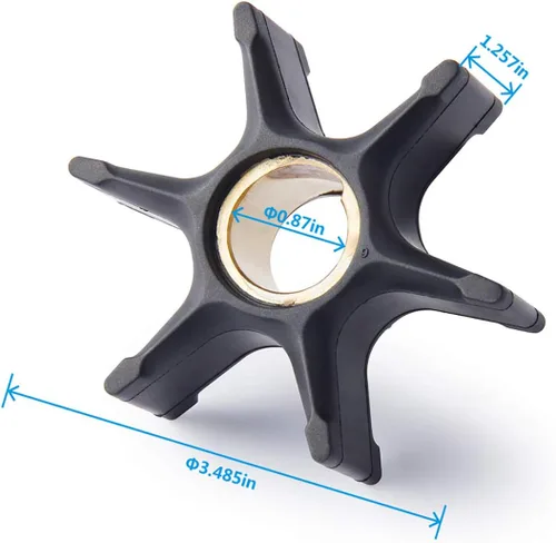 Miniatura 2 de Impulsor de bomba de agua Pindex para Johnson Evinrude 90hp 100hp 115hp 130hp 135hp 150hp 170hp 175hp Número de parte 5001593 18-3059 9-45206