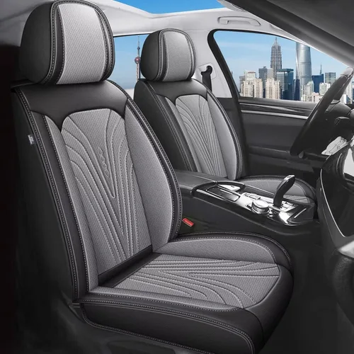 Miniatura 21 de DISUTOGO 2 Fundas para Asientos Delanteros Compatibles con Hyundai Tucson 2010-2024 2025 2026: Fundas de Asiento de Coche de Cuero Impermeables