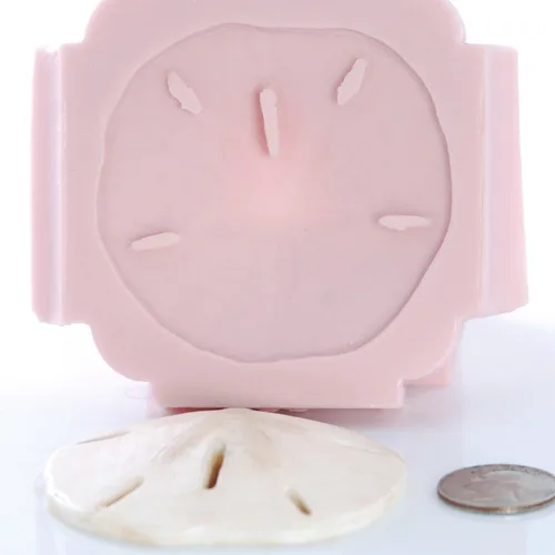 Miniatura 4 de Molde de silicona Sand Dollar para fondant seguro para alimentos, chocolate, caramelo, resina, arcilla polimérica, jabón, manualidades, joyería