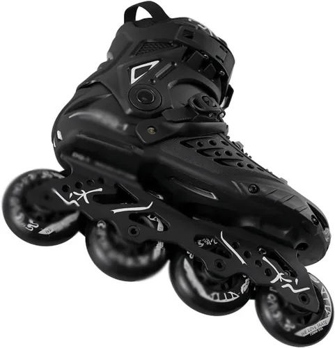 Miniatura 6 de Patines profesionales de carreras en línea unisex, para principiantes, para exteriores, patines de velocidad de rendimiento para adultos y Blanco