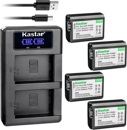 Miniatura 8 de Kastar Cargador de batería USB LKD2 compatible con cámara Pixii A1571, cámara Pixii A2572, cámara digital sin espejo lunar Hasselblad
