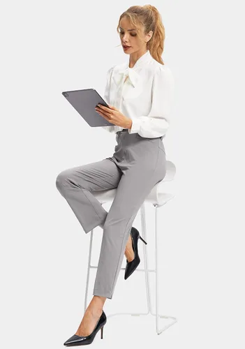 Miniatura 6 de Pantalones de golf para mujer con bolsillos con cremallera, pantalones elásticos 78, pantalones deportivos casuales para el trabajo, pantalones