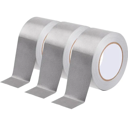 Miniatura 8 de Amylove 3 rollos de cinta adhesiva conductora de tela conductora doble (1 pulgada x 100 pies, 1.5 pulgadas x 100 pies, 2 pulgadas x 100 pies)