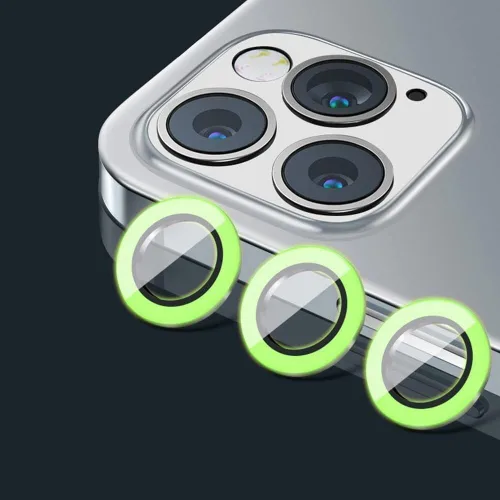 Miniatura 42 de Compatible con iPhone 11 Pro/11Pro Max/12 Pro Luminous Camera Lens Protector Ultra Thin Película de vidrio templado Protector de pantalla de cámara
