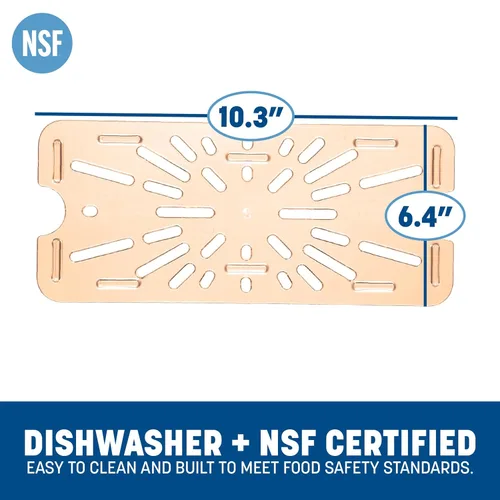 Miniatura 3 de Carlisle FoodService Products StorPlus - Estante de drenaje, bandeja de goteo para bandejas de comida de tamaño 1/4, 10.25 x 6.38 pulgadas, 1