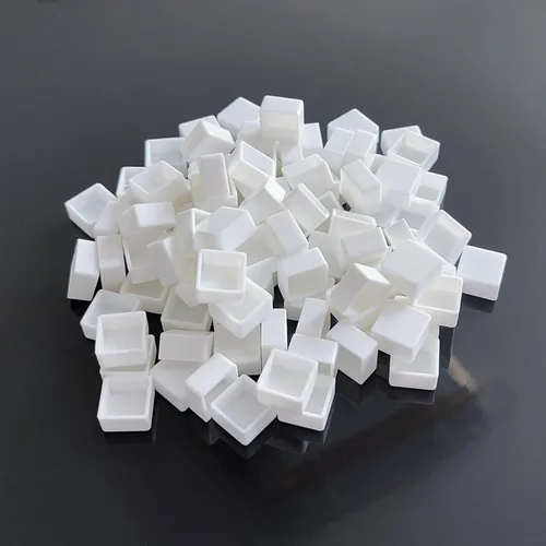 Miniatura 17 de FCLUB 100 medias sartenes vacías para acuarela, de plástico blanco de 0.06 onzas líquidas, esquinas redondeadas para paleta de pintura