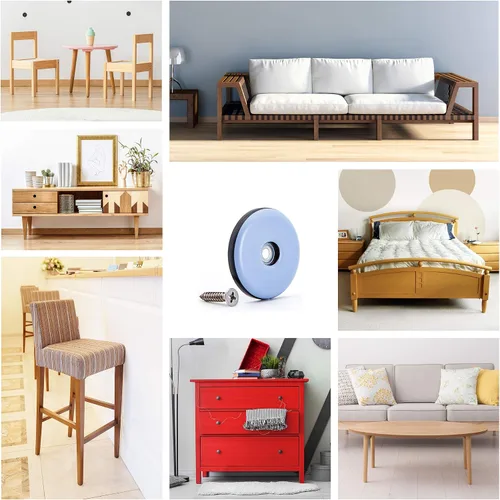Miniatura 5 de Almohadillas deslizantes para muebles, mesa/silla/gabinete/sofá deslizante, protegen el suelo deslizándose como magia, bloque deslizante resistente