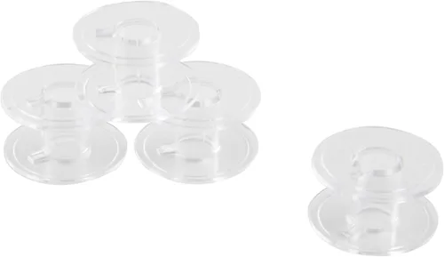 Miniatura 6 de Singer Bobbins - Bobinas de plástico transparente clase 15 - Bobinas de repuesto para máquina de coser, bobinas de máquina de coser, accesorios