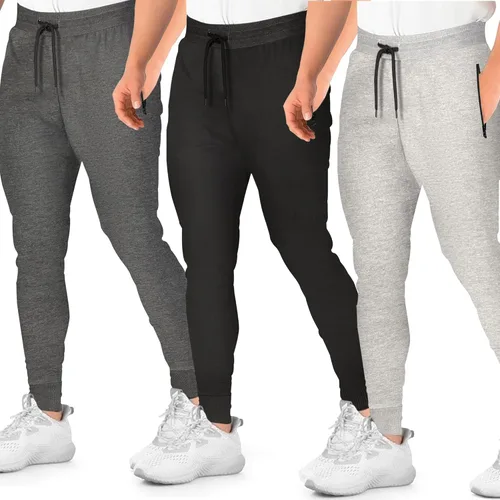 Joggers para hombre, paquete de 3, pantalones deportivos Tech Fleece para hombre, pantalones deportivos con bolsillos