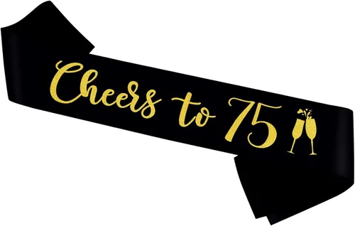Miniatura 12 de Banda con texto en inglés "Cheers to 20", banda de oro negro con texto en inglés "It's My 20th Birthday" para mujeres y hombres, regalos de feliz 20