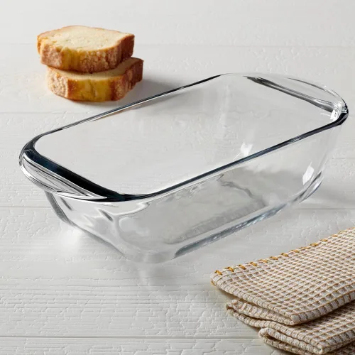 Miniatura 2 de Anchor Hocking - Juego de 3 platos para pan de vidrio de 1.5 cuartos de galón