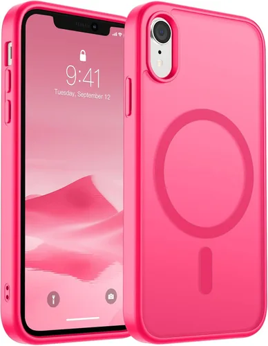 Miniatura 20 de SUPFINE Funda magnética para iPhone 11 Pro Max (compatible con MagSafe) (protección contra caídas de grado militar), delgada, translúcida mate, a