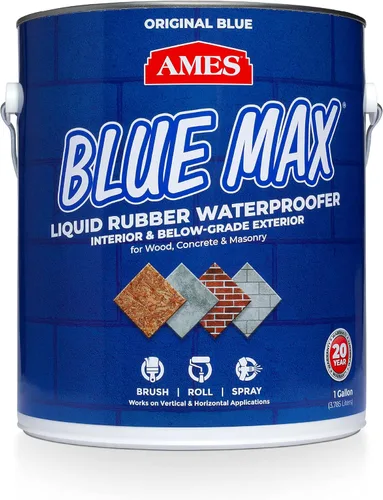 Miniatura 17 de Ames BMX5RG Blue Max sellador líquido Ideal para impermeabilizar por encima y por debajo de cimientos, sótanos, techos, pisos y más. Azul