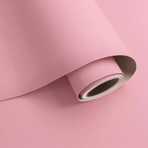 VaryPaper Papel adhesivo rosa de 15.7 x 78.7 pulgadas para armarios, despegar y pegar, autoadhesivo, extraíble, color sólido, papel tapiz para