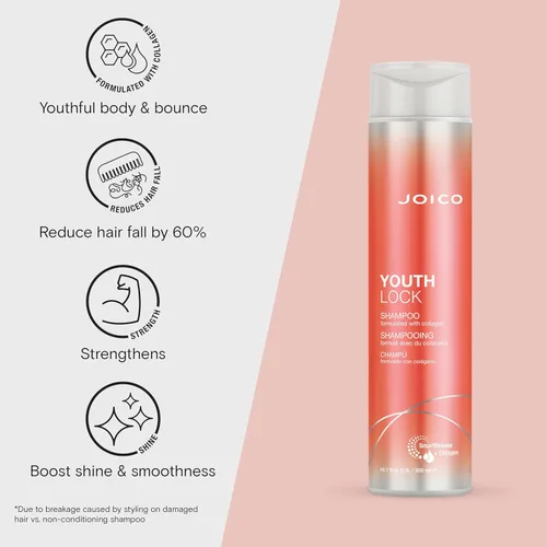 Miniatura 3 de Joico YouthLock Shampoo and Conditioner Formulated With Collagen Youthful Body & Bounce Reduce Breakage & Frizz Soften & Detangle Hair Boost