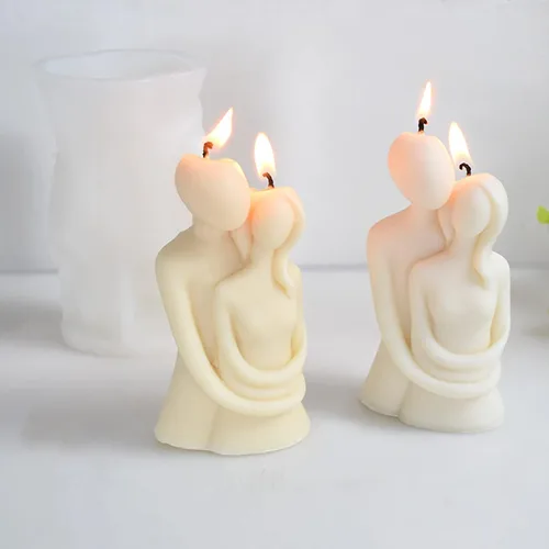 Miniatura 2 de Molde de Cuerpo de Niña de Resina para Vela en Pareja - Molde de Silicona 3D para Fundición de Arcilla y Resina - Suministros para Artesanía RX-68
