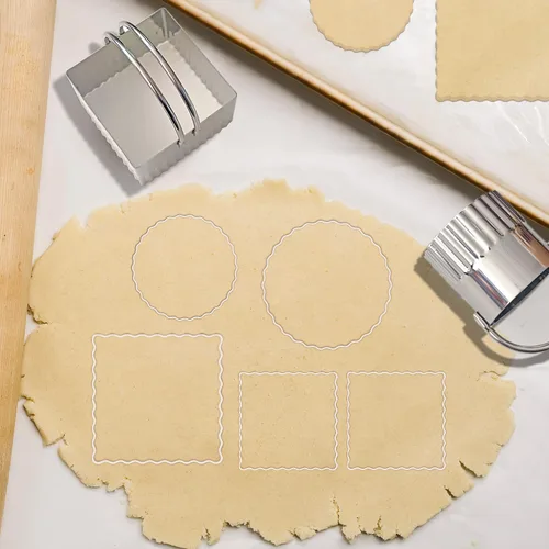 Miniatura 4 de ALLTOP Cortadores de galletas con asa, cortador de galletas de acero inoxidable, herramientas esenciales profesionales para hornear para el día