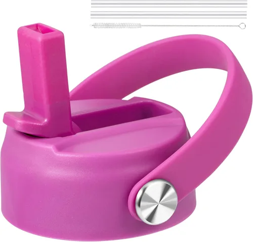 Miniatura 18 de Tapa de popote para boca ancha Hydro Flask, tapas con popote para Hydroflask de boca ancha de 12, 16, 18, 20, 32, 40 onzas, tapa de popote de Lluvia