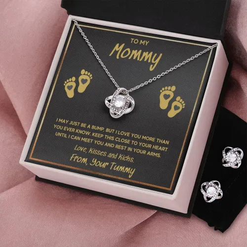 Miniatura 14 de Collar de joyería de pies de bebé, regalos para mamá por primera vez, collar para mamá a mi mamá, regalos para mujeres embarazadas, mamá futura ser