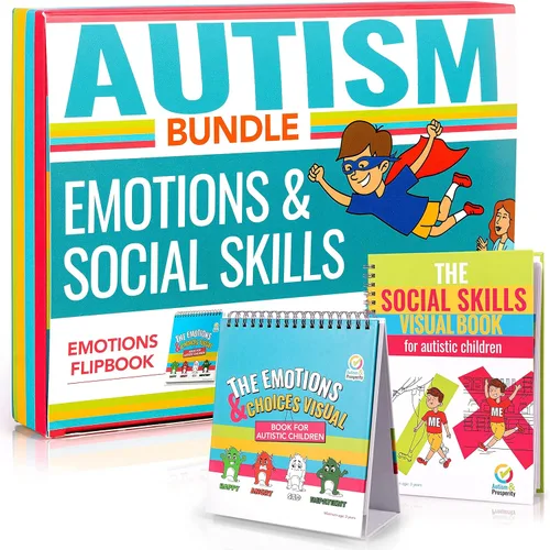 Autismo & Prosperidad Tarjetas de Aprendizaje de Emociones y Habilidades Sociales para Niños Autistas Niños con TEA Niños Niñas Adolescentes