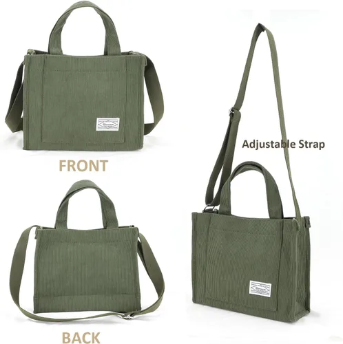 Miniatura 2 de UERRUAM Bolso de mano para mujer, bolsa de pana de trabajo, bolso cruzado para mujer, bolsas de viaje, bolsos de mano para uso diario