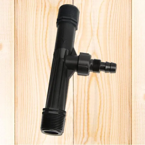 Miniatura 7 de Venturi de riego de 1 pulgada, mezclador de fertilizantes, inyectores, tubo de agricultura, herramienta de plástico negro para jardín al aire libre